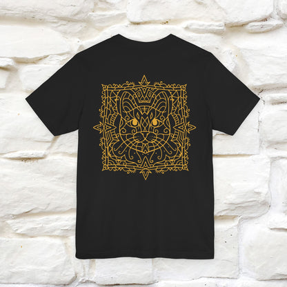 "Mandala Cat'' Cat T-Shirt Front and Back Design | Nunu&Miao Studio - Nunu&Miao Studio