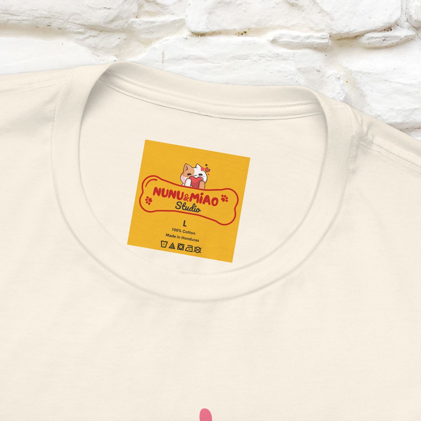 ''The Power Of Meow'' Cat T-Shirt Front and Back Design | Nunu&Miao Studio - Nunu&Miao Studio