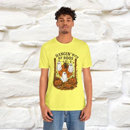 "Hanging With My Boos" Halloween Cat T-shirt |Nunu&Miao Studio - Nunu&Miao Studio