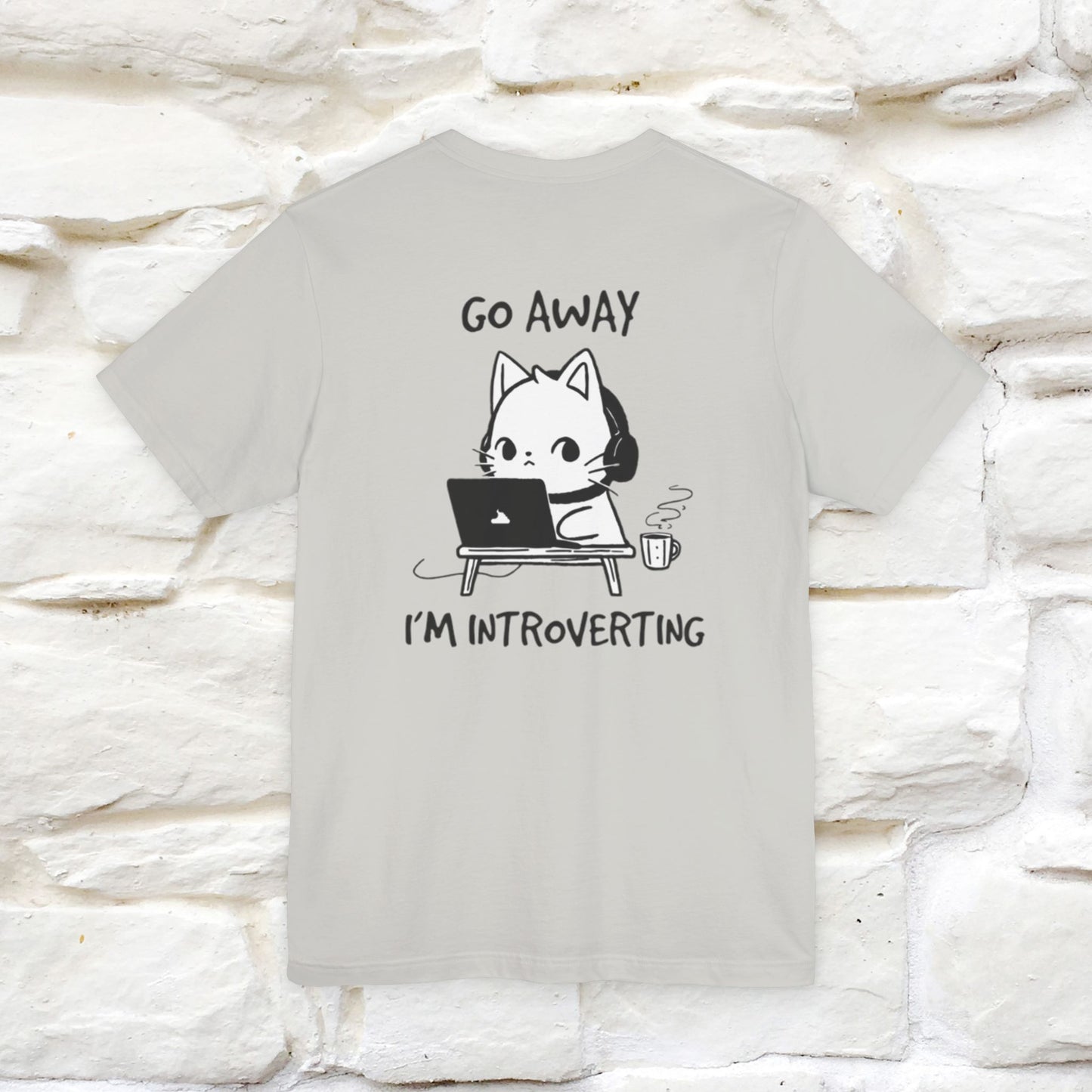 ''Go Away, I’m Introverting'' Cat T-Shirt | Nunu & Miao Studio - Nunu&Miao Studio