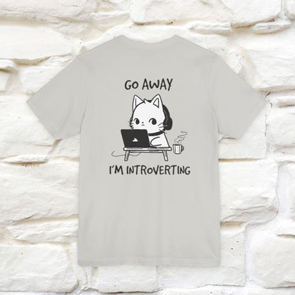 ''Go Away, I’m Introverting'' Cat T-Shirt | Nunu & Miao Studio - Nunu&Miao Studio