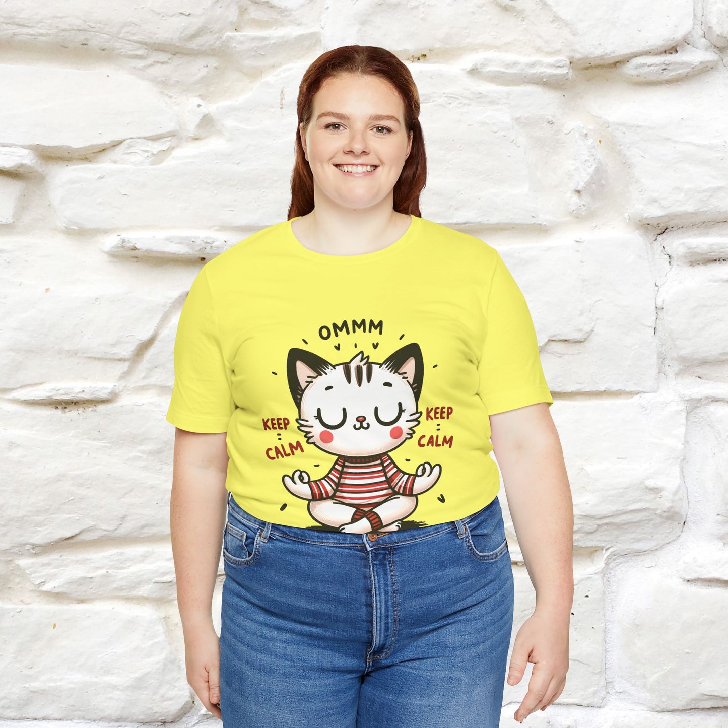 Ommm, Keep Calm | Relaxed Cat Shirt for Men & Women | 100% Cotton* - Nunu&Miao Studio