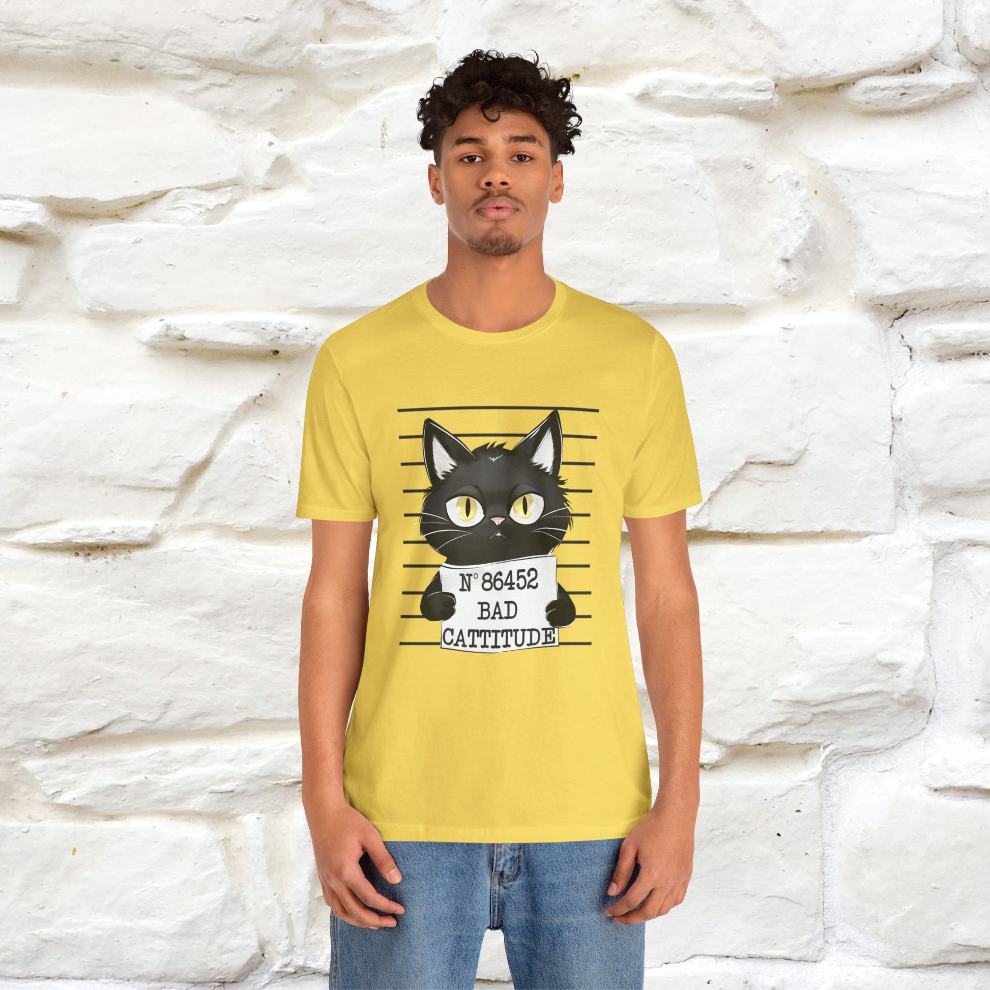 "Bad Cattitude" Cat T-Shirt | Nunu&Miao Studio - Nunu&Miao Studio