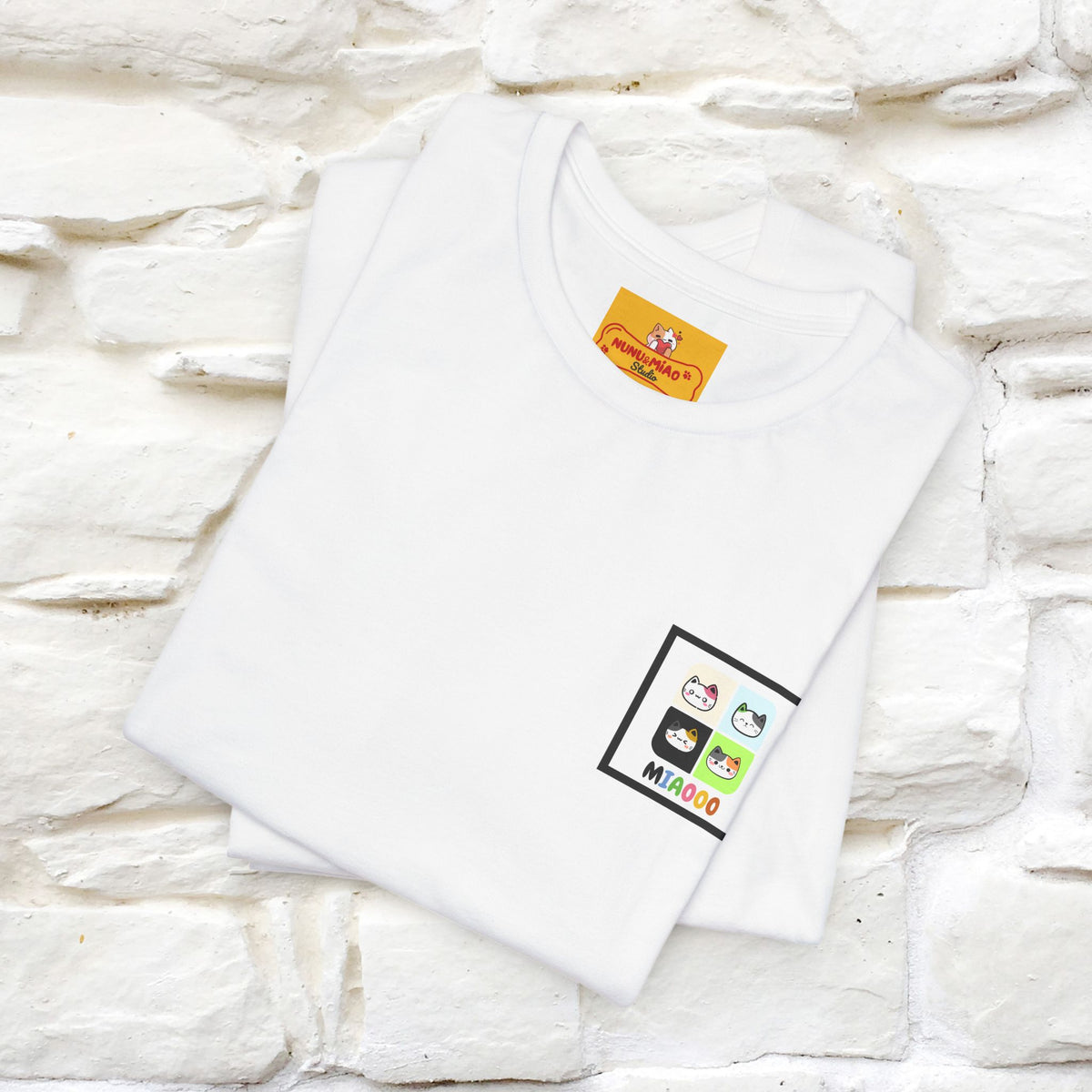 “Miaooo” | Cat T-Shirt | Front & Back Design | Nunu&Miao Studio