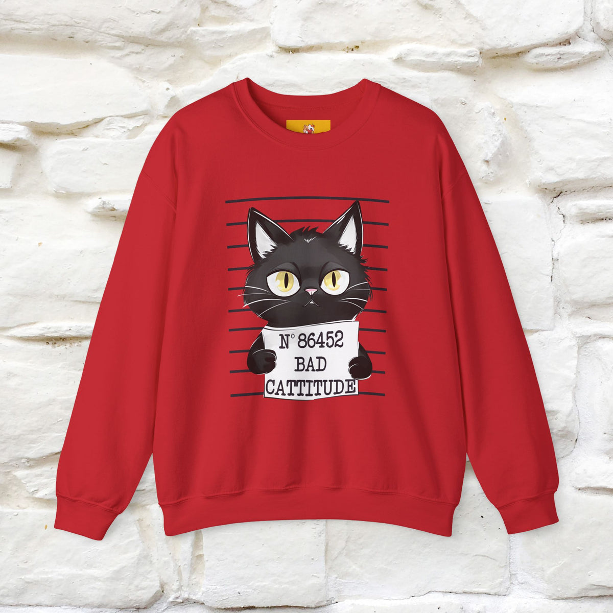 ''Bad Cattitude'' |Cat Sweatshirt | Nunu&Miao Studio