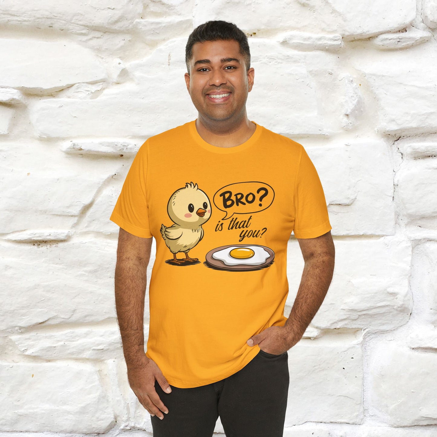 "Bro Is That You?" Funny Chicken T-shirt |Nunu&Miao Studio - Nunu&Miao Studio
