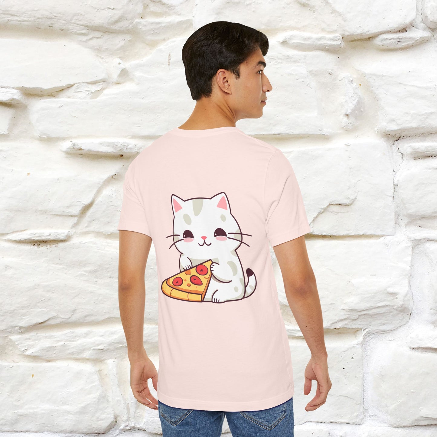 "I Love Pizza"| Cat T-shirt | Nunu&Miao Studio - Nunu&Miao Studio