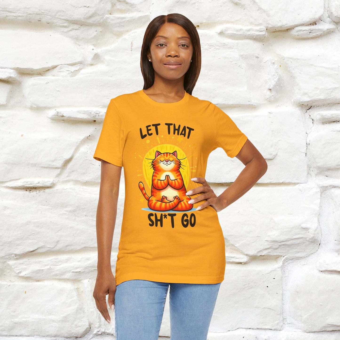 "Let That Sh*t Go" Cat T-shirt |Nunu&Miao Studio - Nunu&Miao Studio