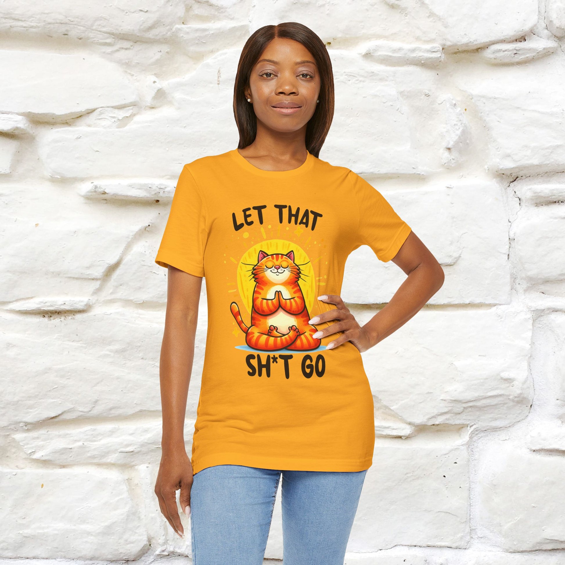 "Let That Sh*t Go" Cat T-shirt |Nunu&Miao Studio - Nunu&Miao Studio