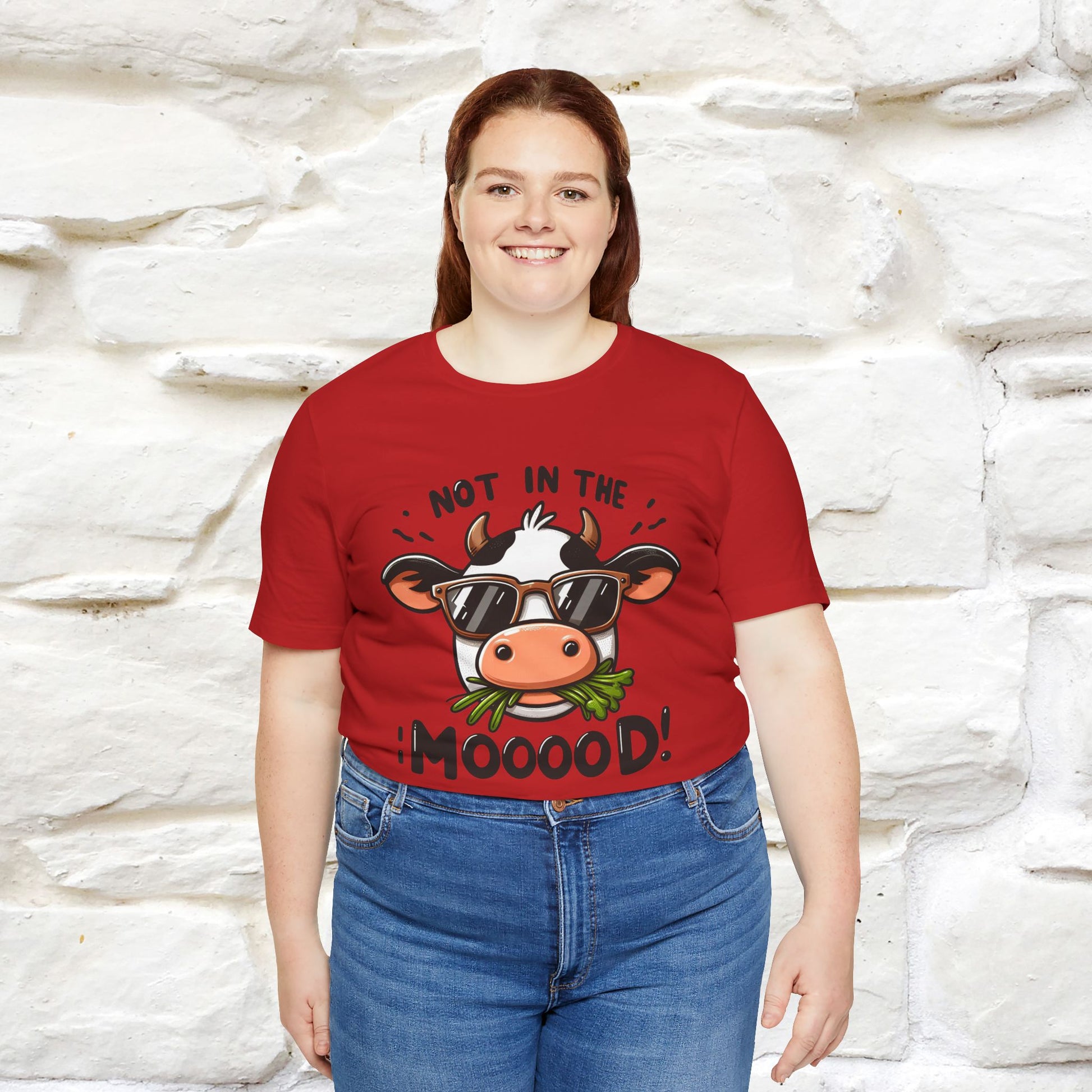 Not In The Moood – Funny Cow Pun T-Shirt | Nunu & Miao Studio - Nunu&Miao Studio