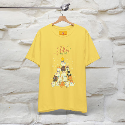 "Feliz Natal" Cat T-shirt|Nunu&Miao Studio - Nunu&Miao Studio