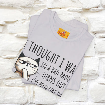 "I Thought I was In A Bad Mood.. " Cat  T-shirt |Nunu&Miao Studio - Nunu&Miao Studio