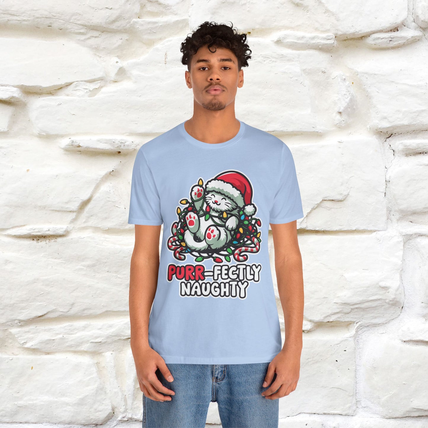 “Purr-Fectly Naughty” | Cat T-Shirt | Nunu&Miao Studio