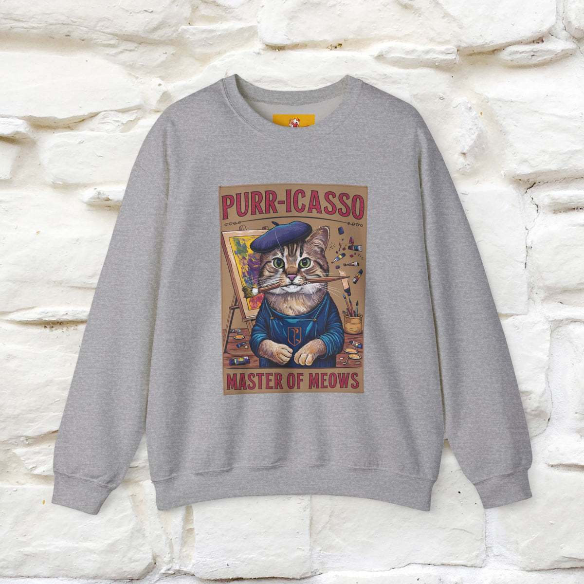 "Purr-icasso.'' |Cat Sweatshirt | Nunu&Miao Studio