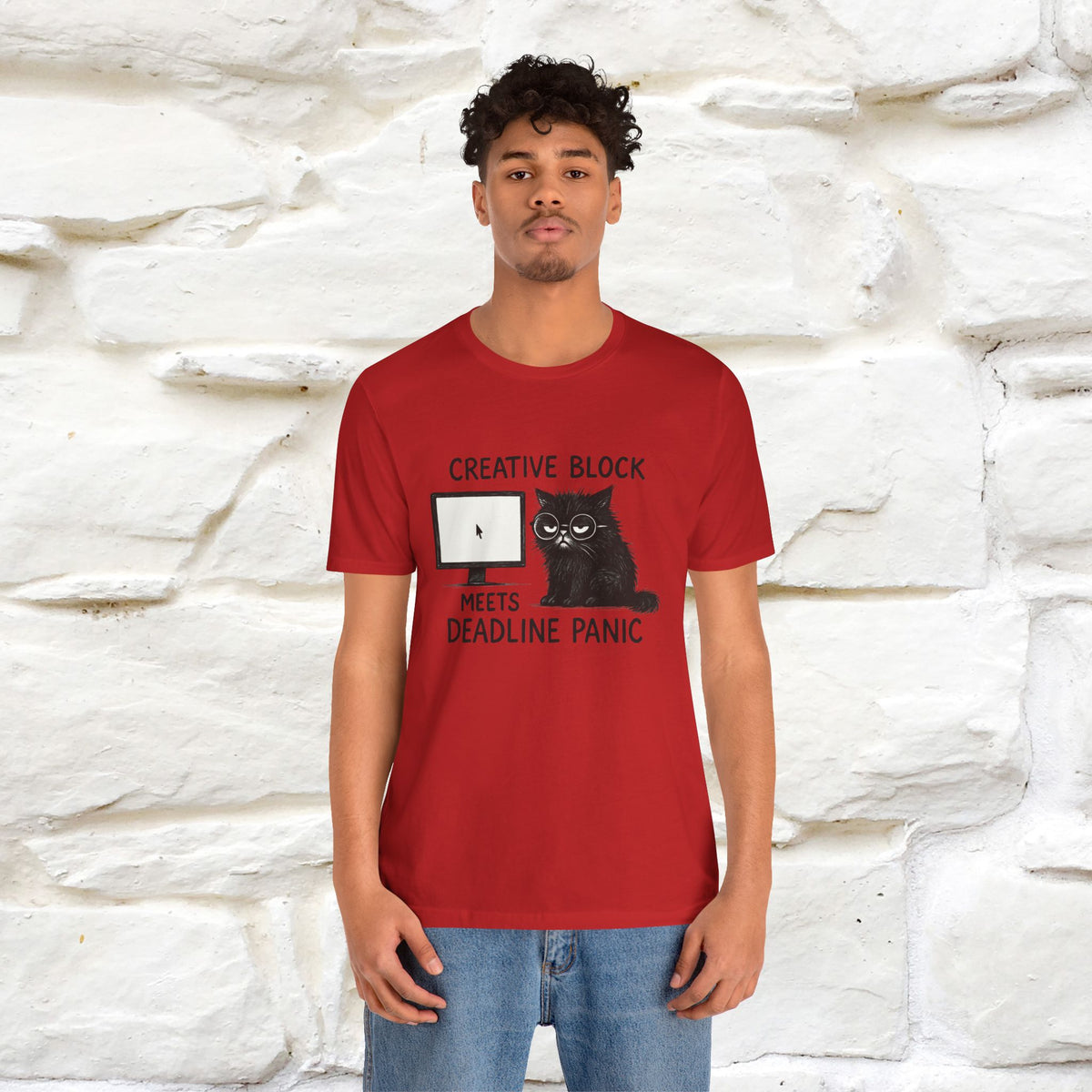 "Creative Block Meets Deadline..." |Cat T-Shirt | Nunu&Miao Studio