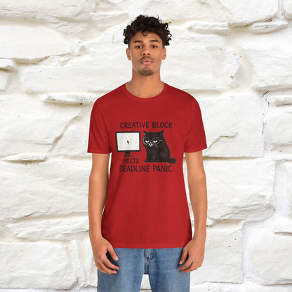 "Creative Block Meets Deadline..." |Cat T-Shirt | Nunu&Miao Studio