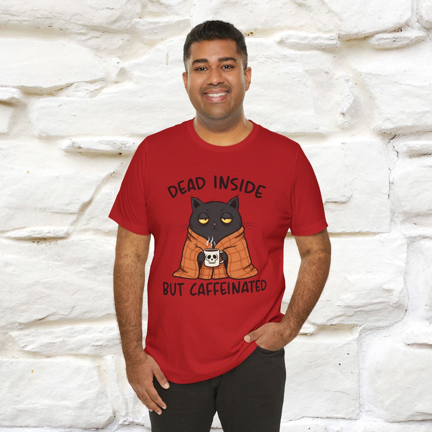 "Dead Inside But Caffeinated" |Funny T-Shirt | Nunu&Miao Studio - Nunu&Miao Studio
