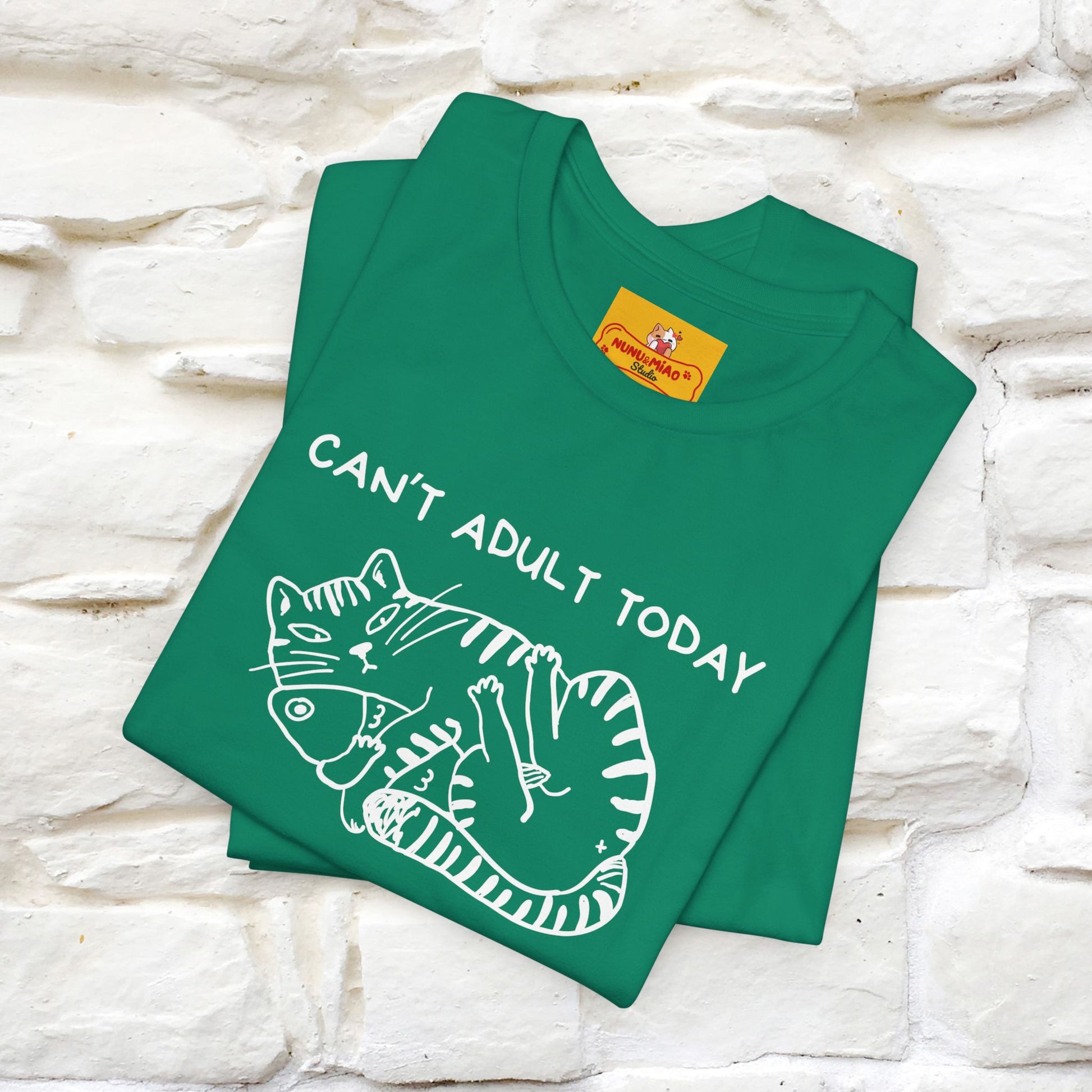 "Can't Adult Today" |Cat T-Shirt | Nunu&Miao Studio - Nunu&Miao Studio