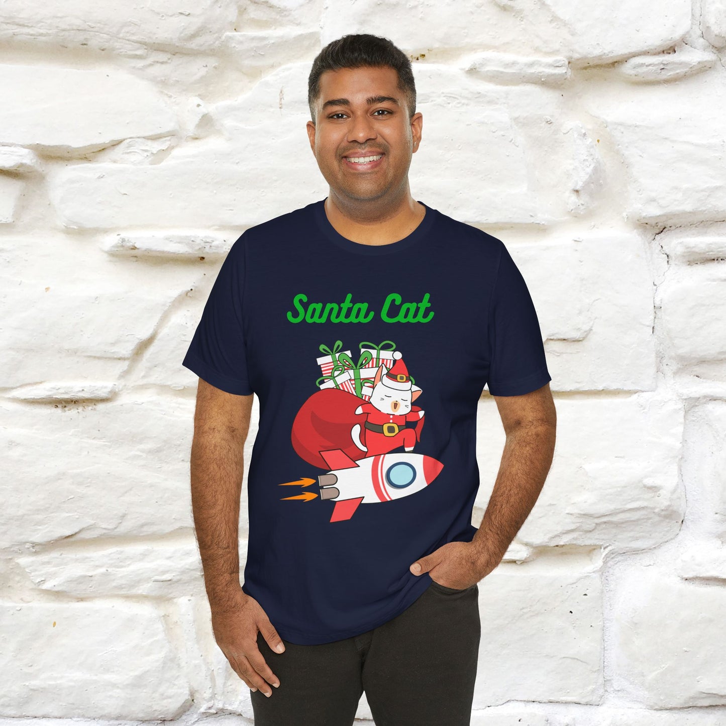 "Funny Santa Cat..." | Cat T-Shirt | Nunu&Miao Studio