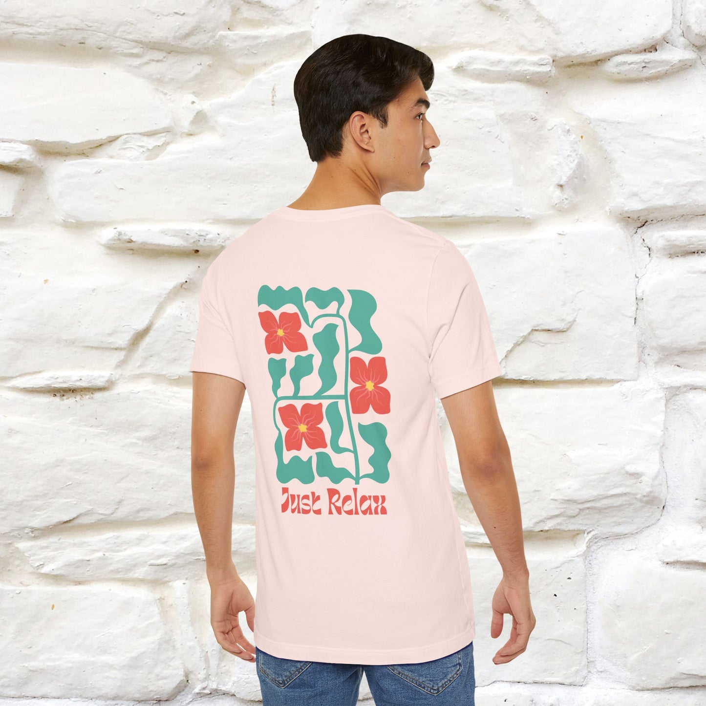 "Just Relax'' Cat T-Shirt Front and Back Design | Nunu&Miao Studio - Nunu&Miao Studio