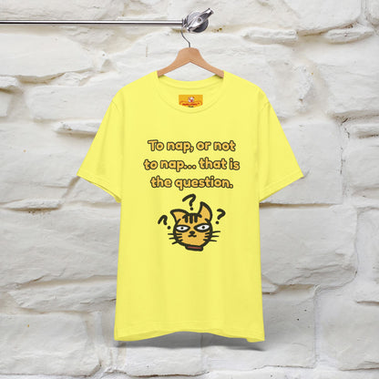 “To nap, or not to nap… that is the question.''| Funny T-Shirt | Nunu&Miao Studio