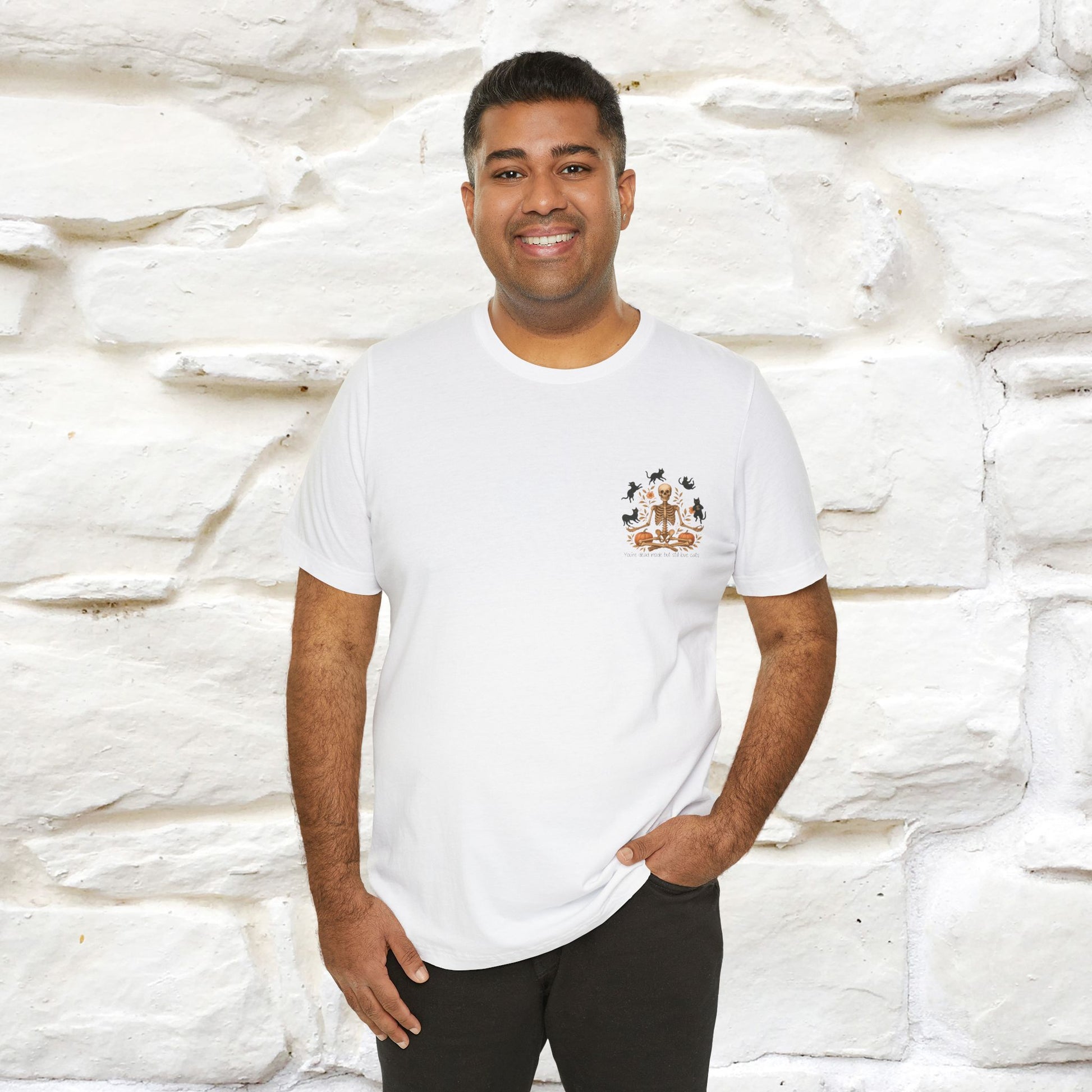 "You're Dead Inside But Still Love Cats " Halloween Cat T-shirt |Nunu&Miao Studio - Nunu&Miao Studio