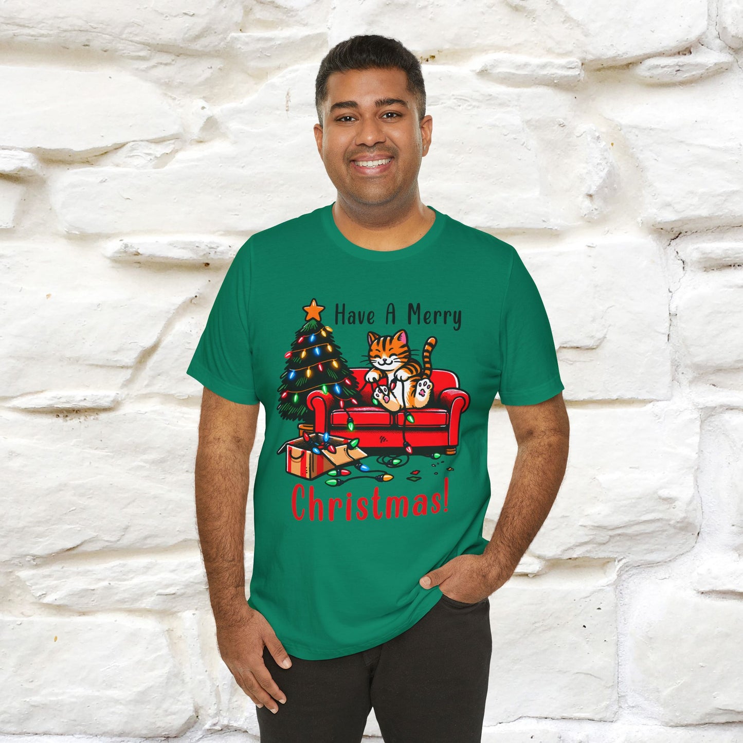 "Have A Merry..." |Funny Cat  T-Shirt | Nunu&Miao Studio