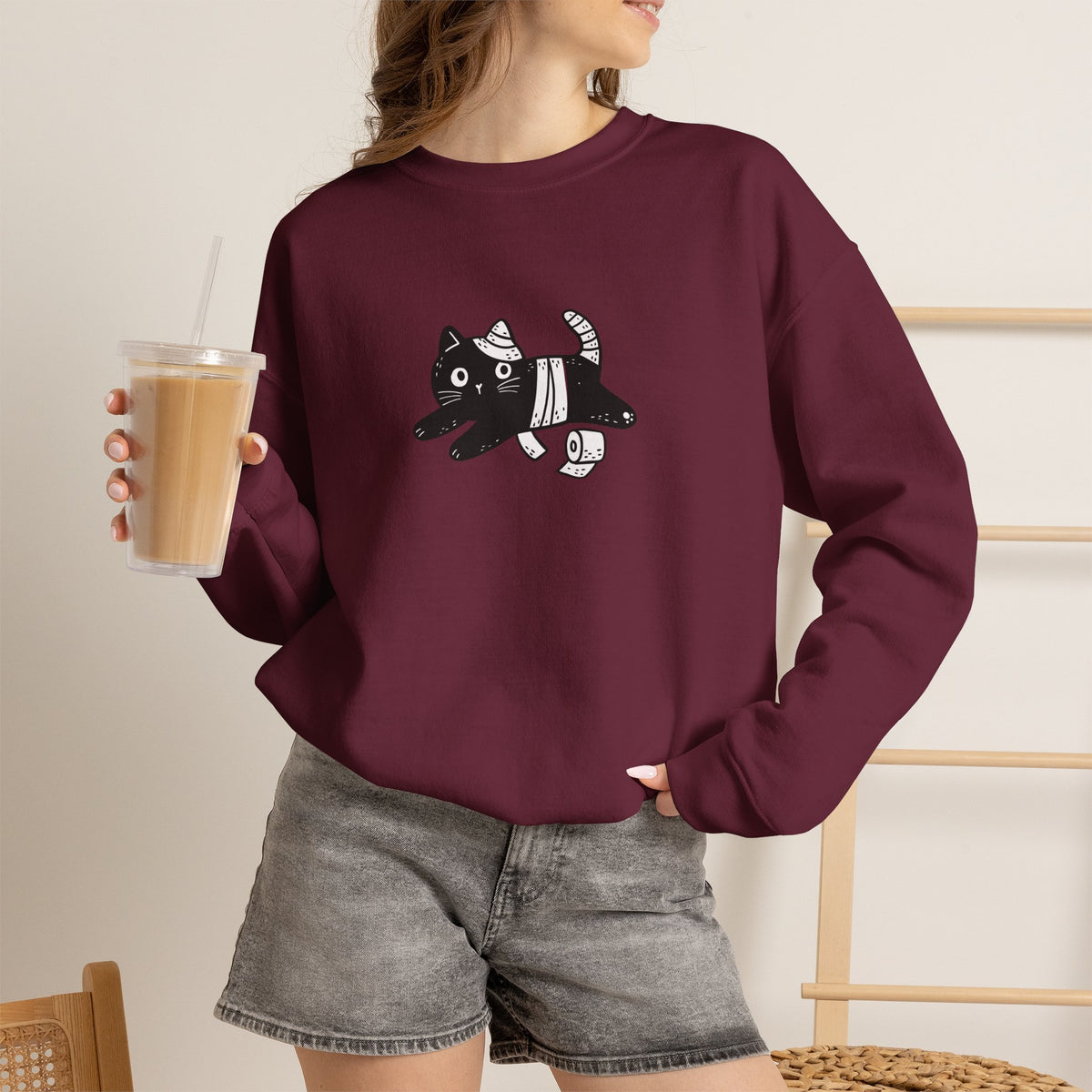 ''Welcome To The Bathroom...'' |Cat Sweatshirt | Nunu&Miao Studio
