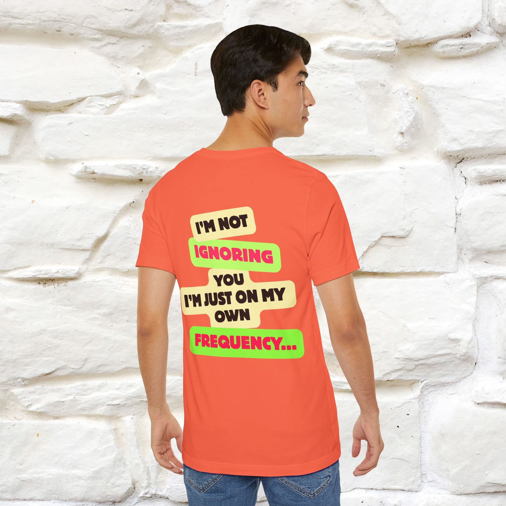 "I'm Not Ignoring You. I'm Just  .. " Cat T-Shirt | Front & Back Design | Nunu&Miao Studio - Nunu&Miao Studio