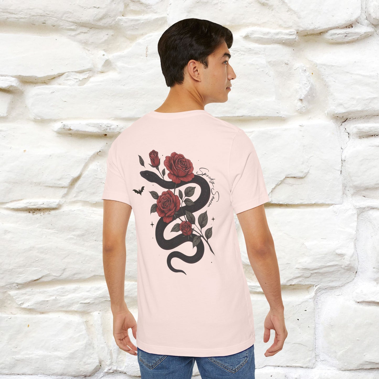 "The Rose and The Snake " Halloween T-shirt |Nunu&Miao Studio - Nunu&Miao Studio
