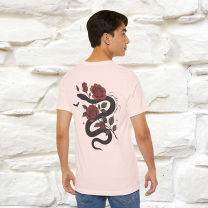 "The Rose and The Snake " Halloween T-shirt |Nunu&Miao Studio - Nunu&Miao Studio