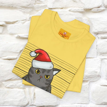 "I Knocked Over The Christmas Tree " |Funny Cat T-Shirt | Nunu&Miao Studio