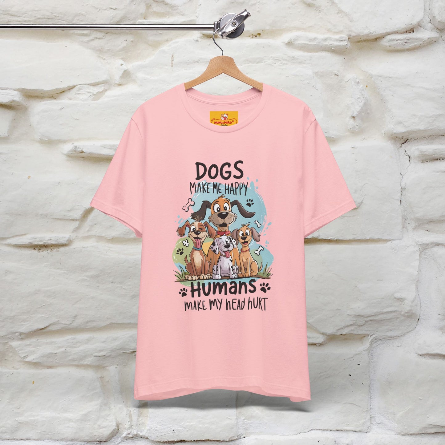 " Dogs Make Me Happy ..."  T-shirt |Nunu&Miao Studio - Nunu&Miao Studio