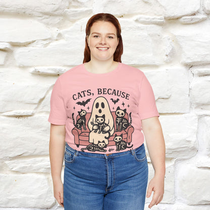"Cat Because People Are Creepy" Halloween Cat T-shirt |Nunu&Miao Studio - Nunu&Miao Studio