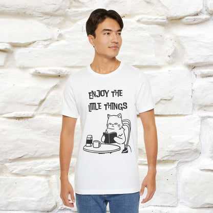 "Enjoy The Little Things." Cat T-Shirt | Nunu&Miao Studio