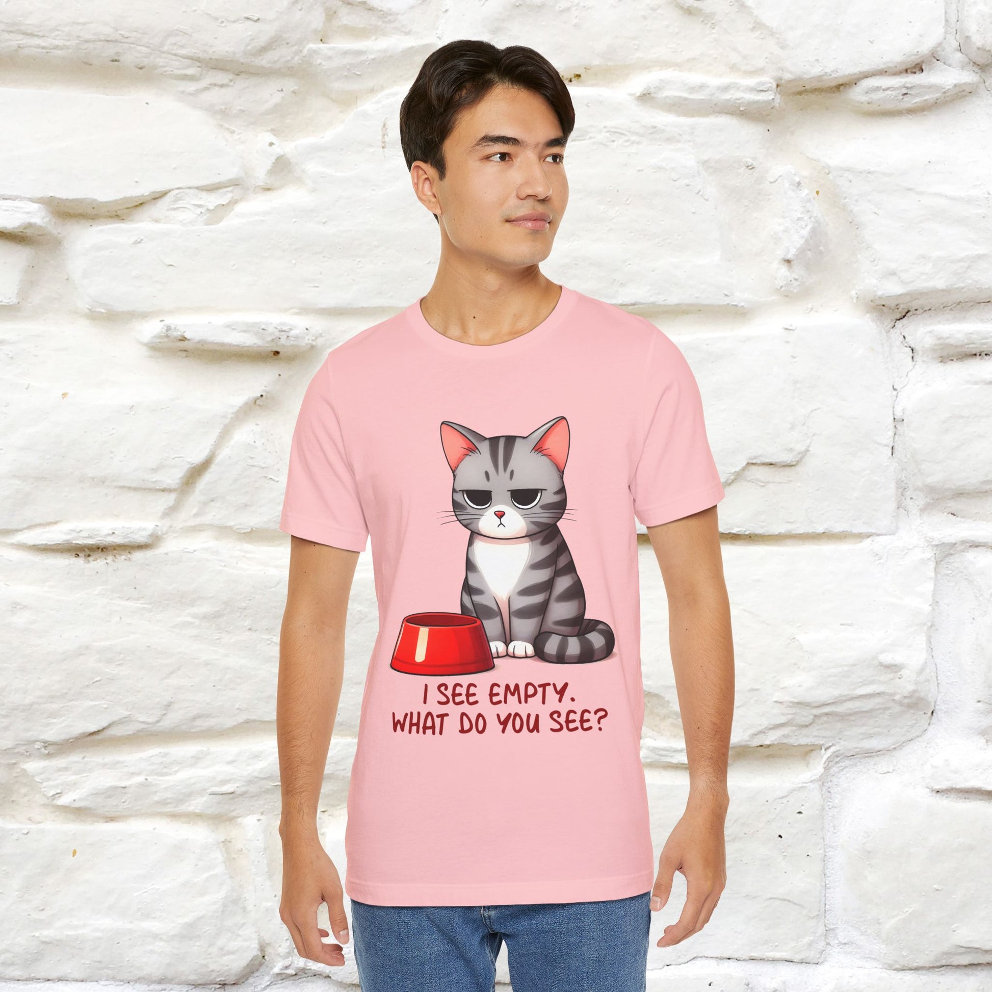 "I See Empty. What Do You See"  | Cat T-Shirt | Nunu&Miao Studio - Nunu&Miao Studio