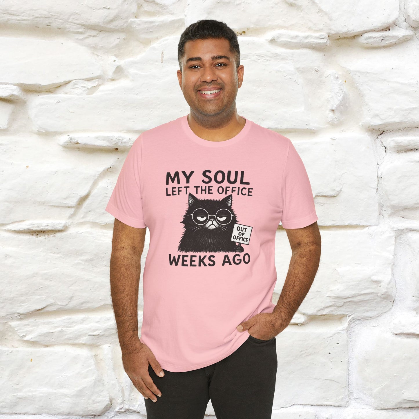 "My Soul Left The Office..." |Funny Cat T-Shirt | Nunu&Miao Studio - Nunu&Miao Studio