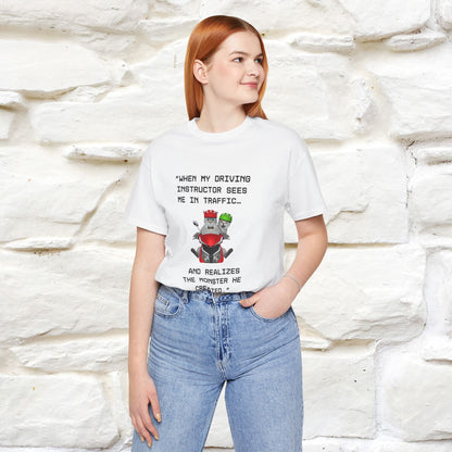 ““When my driving … ” | Funy Cat T-Shirt | Nunu&Miao Studio