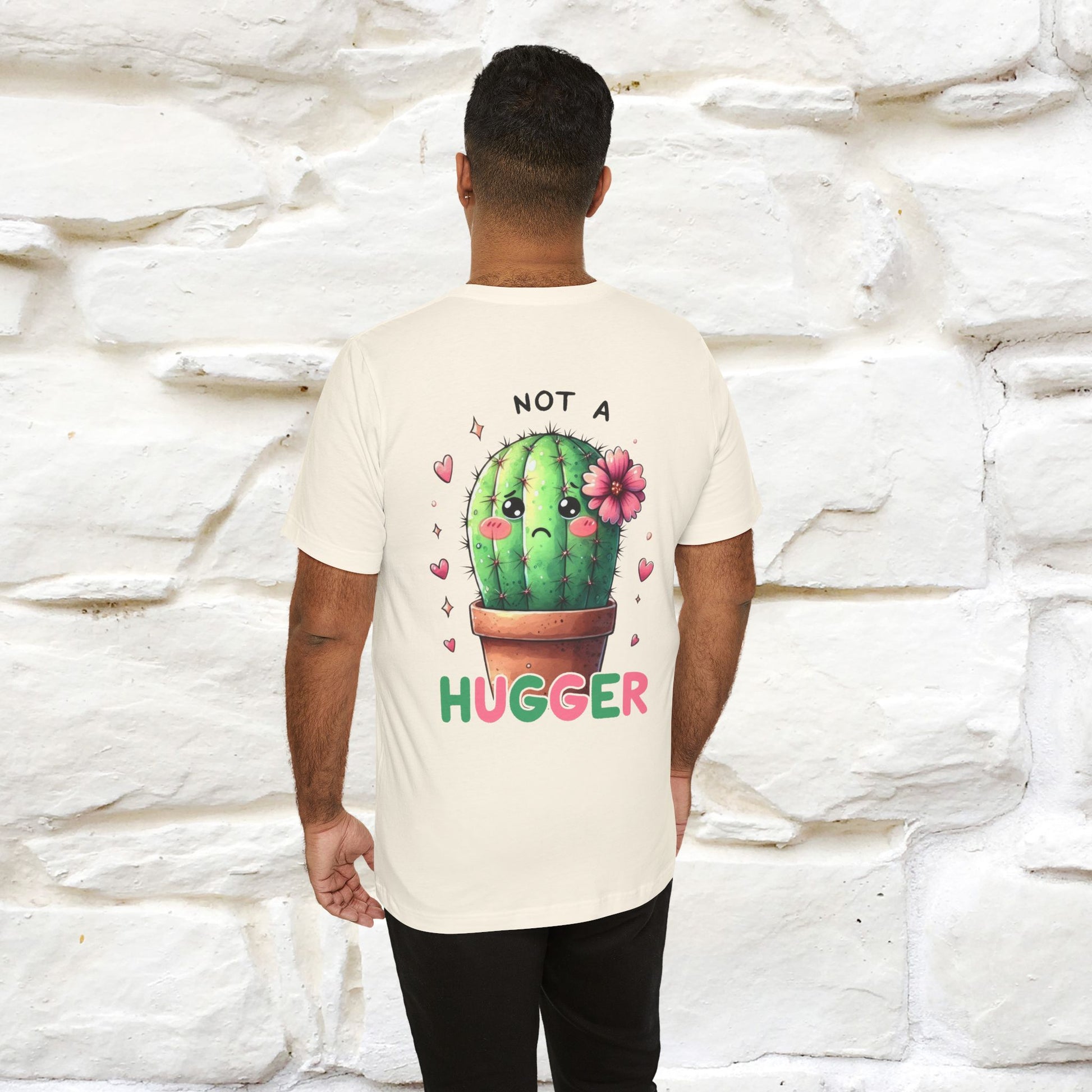 "Not A Hugger" |Funny T-Shirt | Front & Back Design|Nunu&Miao Studio - Nunu&Miao Studio