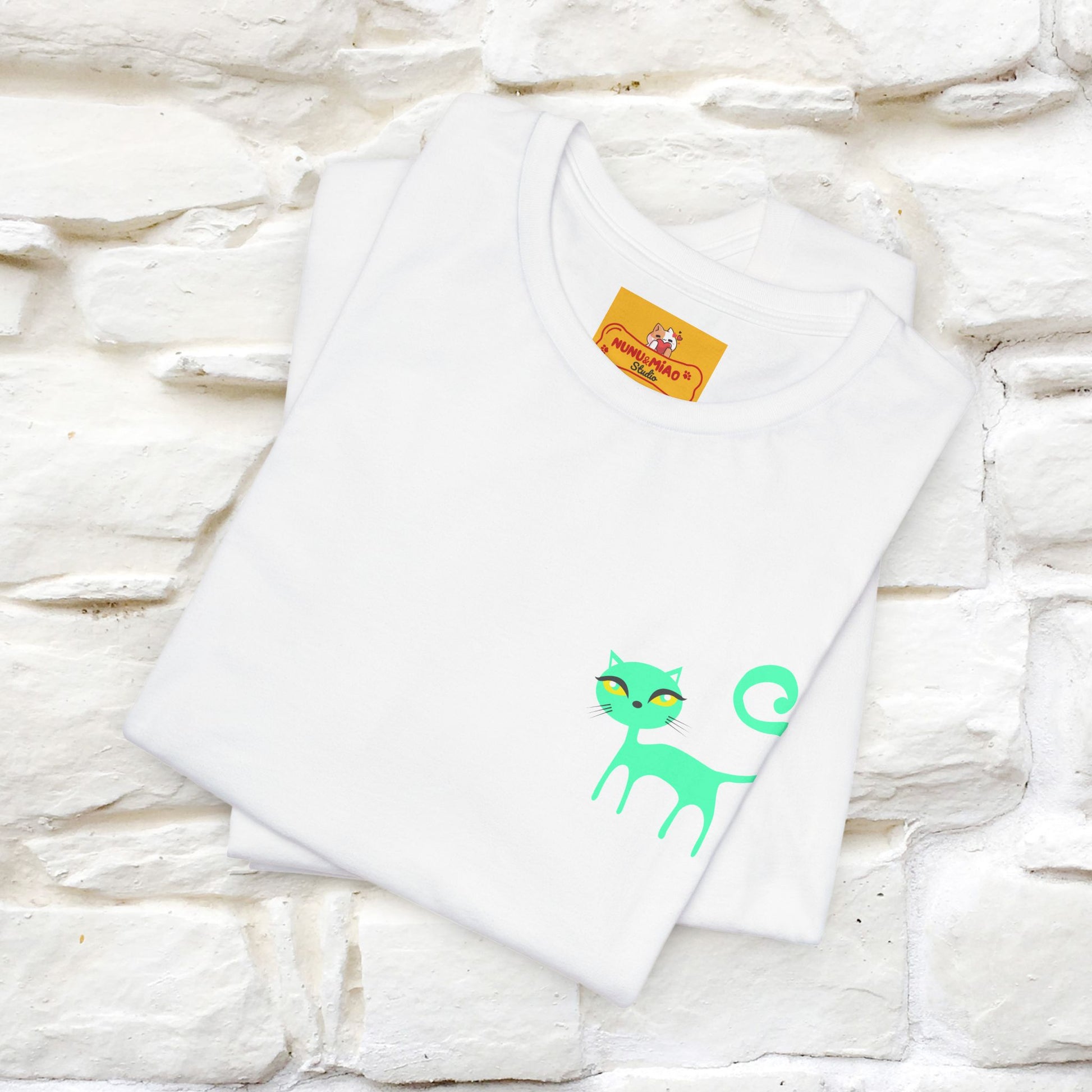 "Move Foreward Good Things Are Up Head" Cat T-Shirt| Front & Back Design | Nunu&Miao Studio - Nunu&Miao Studio