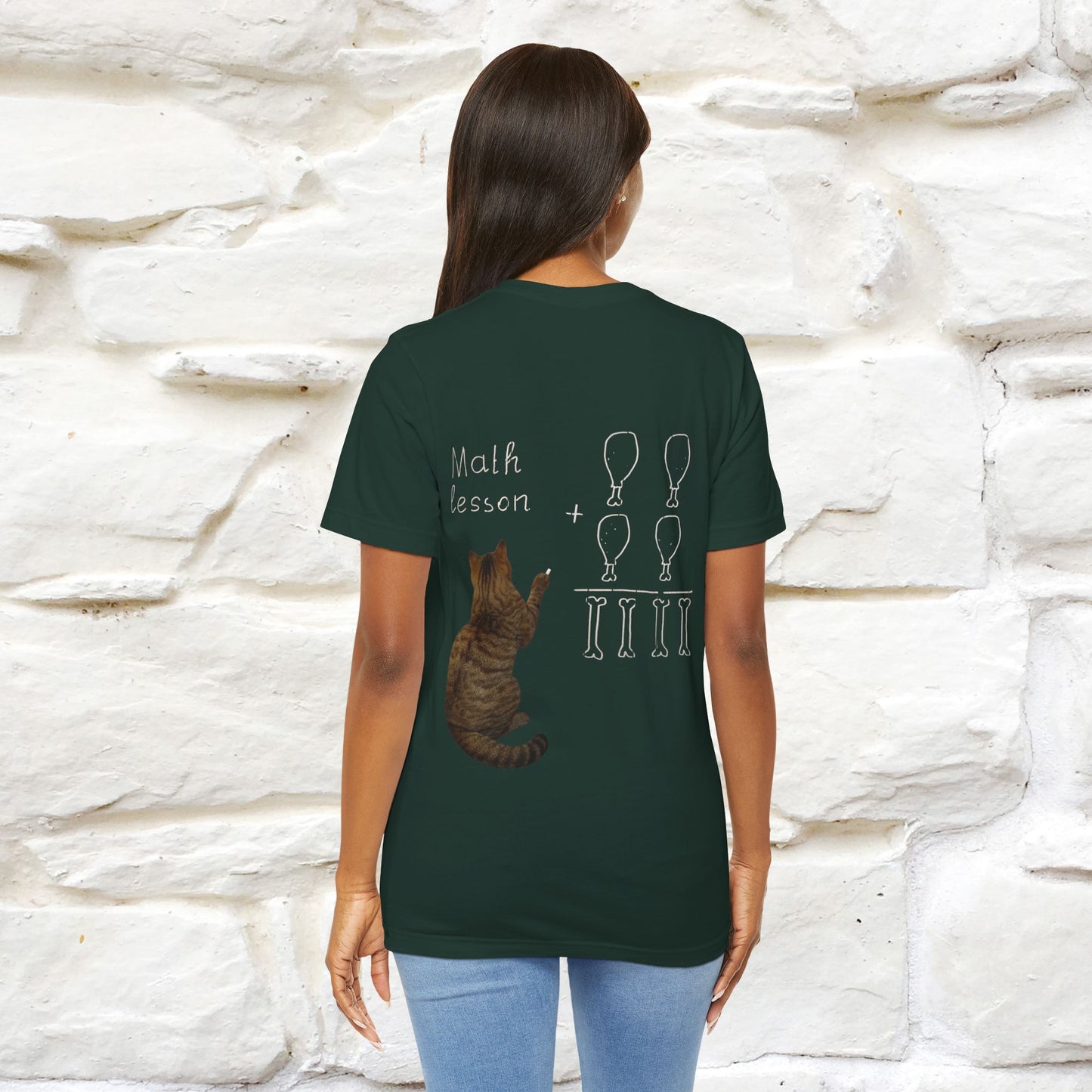 “Math teachers have too many functions.”|  Cat T-Shirt | Front & Back Design | Nunu&Miao Studio