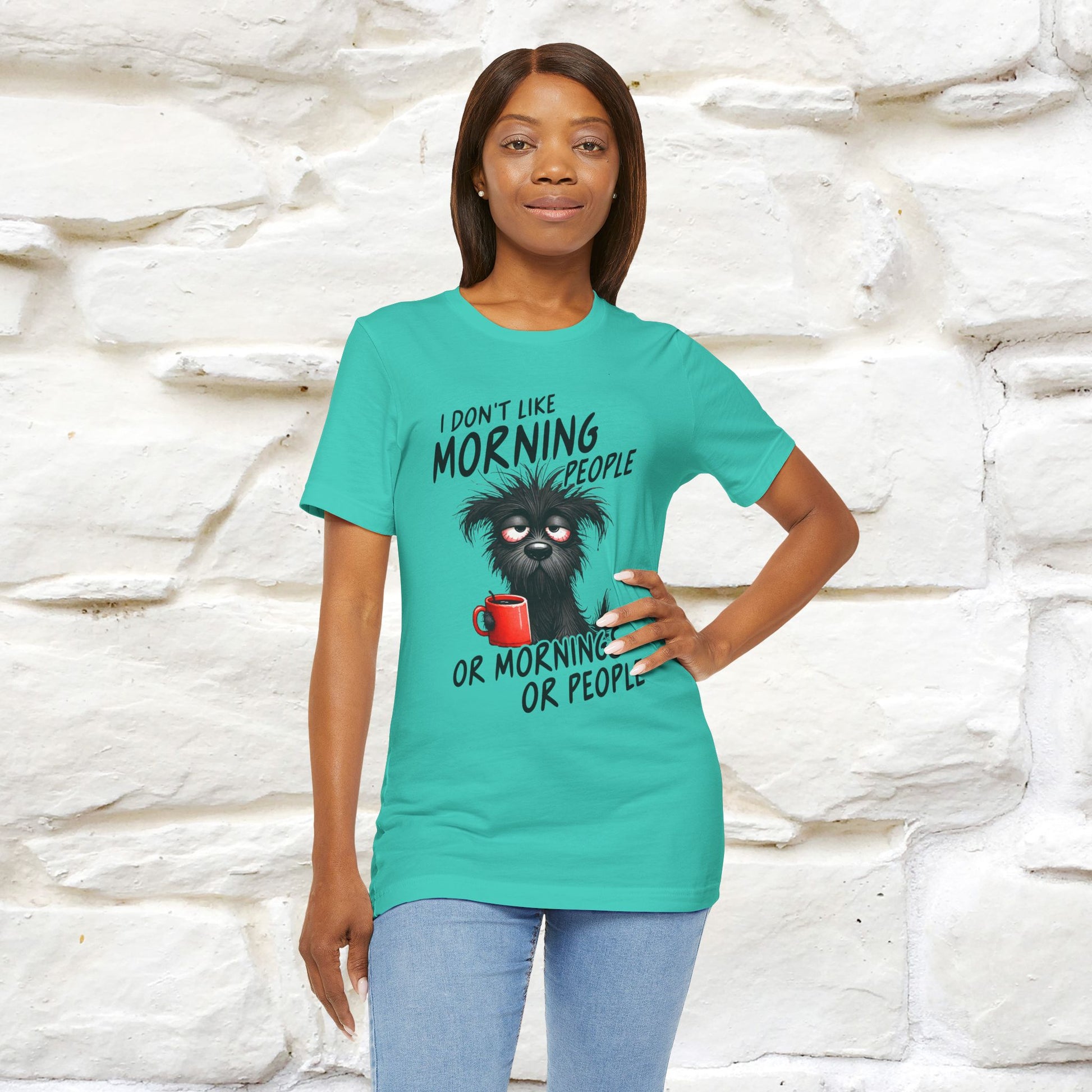 "I Don't Like Morning People..." Funny T-shirt |Nunu&Miao Studio - Nunu&Miao Studio
