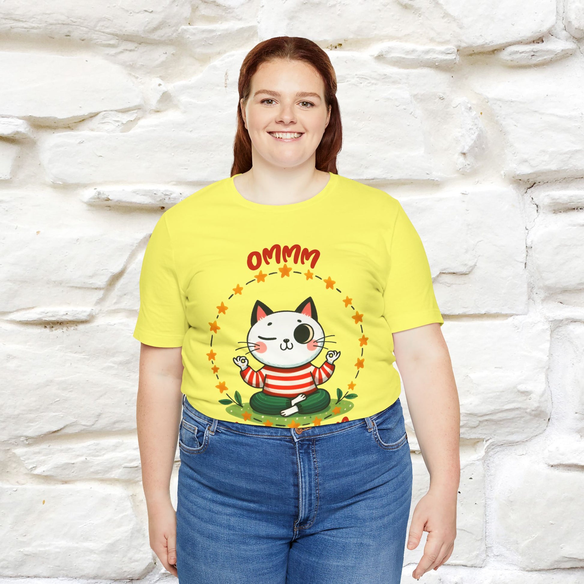 ''Ommm, Keep Calm'' Cat T-Shirt | Nunu&Miao Studio - Nunu&Miao Studio