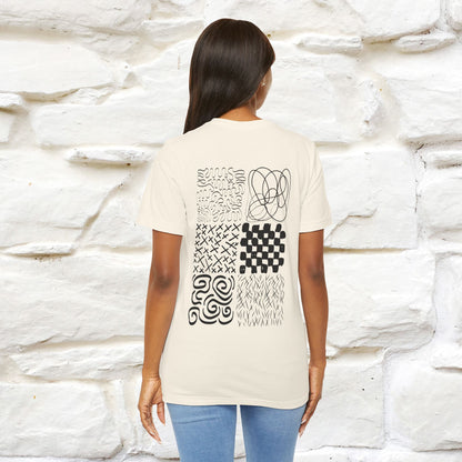 "Black And White'' Cat T-Shirt Front and Back Design | Nunu&Miao Studio - Nunu&Miao Studio