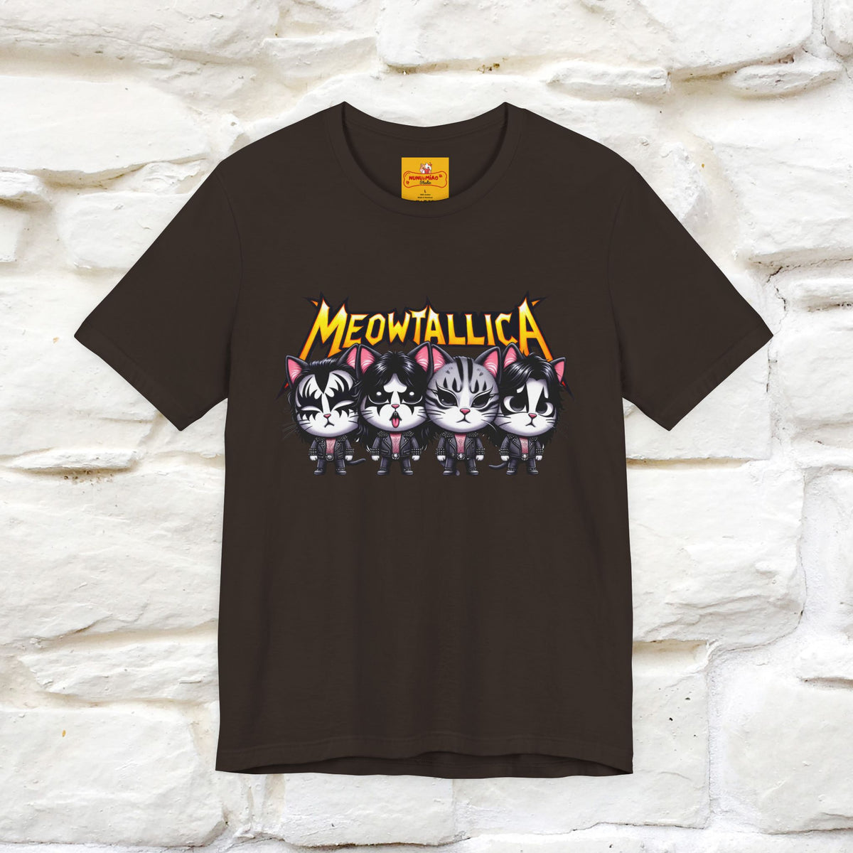 Meowtallica T-Shirt | Rock-Inspired Cat Tee| Nunu&Miao Studio