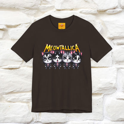 Meowtallica T-Shirt | Rock-Inspired Cat Tee| Nunu&Miao Studio