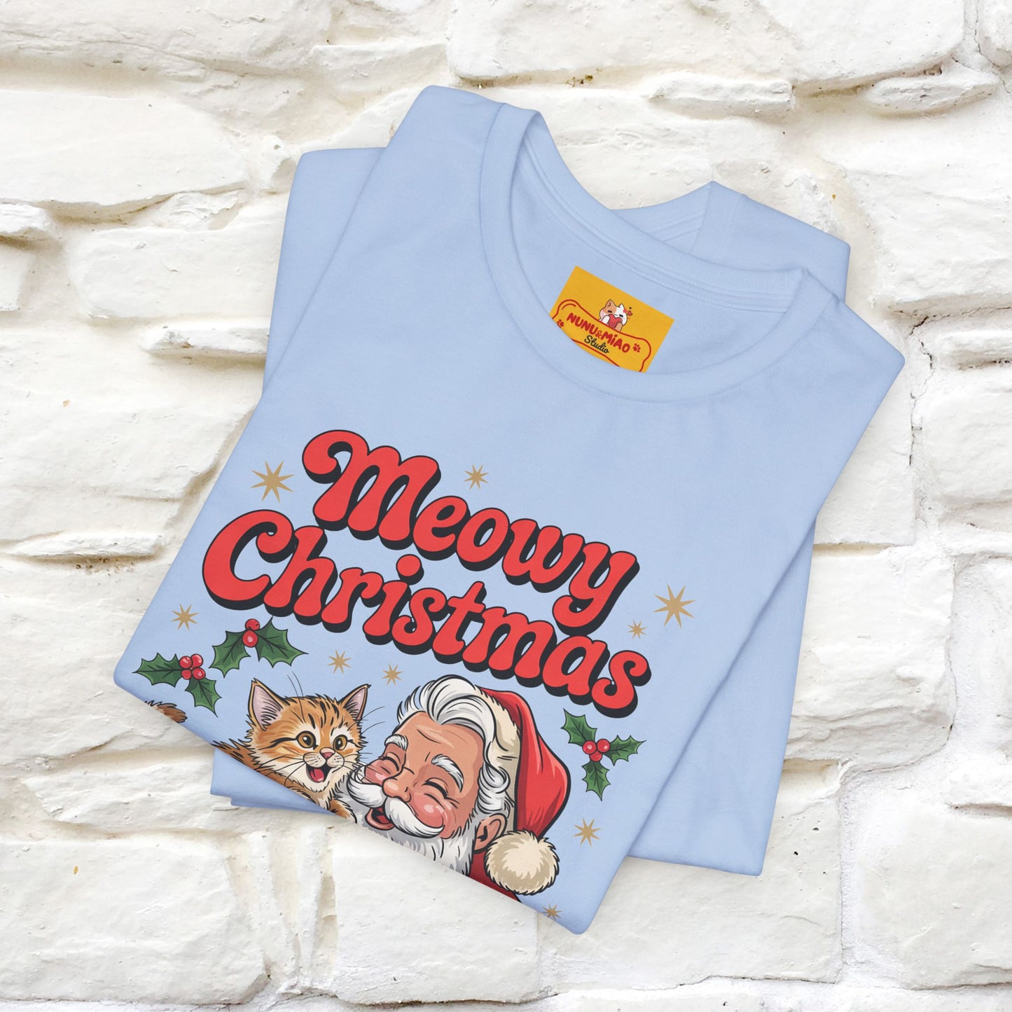 “Meowy Christmas” | Cat T-Shirt | Nunu&Miao Studio