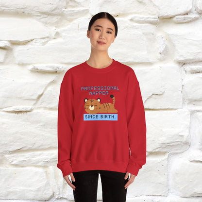 ''Professional Napper Since Birth'' |Cat Sweatshirt | Nunu&Miao Studio