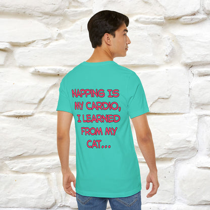 "Napping Is My Cardio, I Learned From My Cat…" Funny Cat T-shirt | Nunu&Miao Studio - Nunu&Miao Studio
