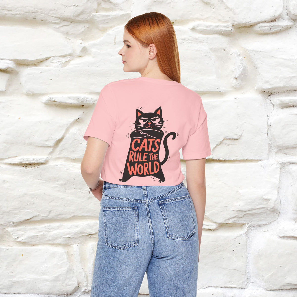 “Cats Rule The World” |Cat T-Shirt | Front & Back Design | Nunu&Miao Studio